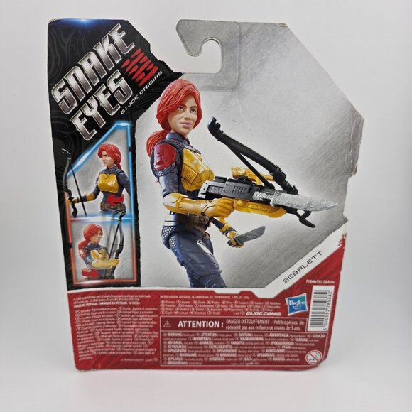 2020 Hasbro GI Joe Origins Snake Eyes Scarlett Ninja Strike Action Figure NEW - Picture 2 of 6